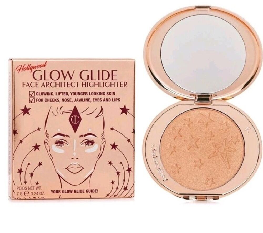 Charlotte Tilbury Hollywood Glow Glide Highlighter Champagne Glow NIB NEW $50
